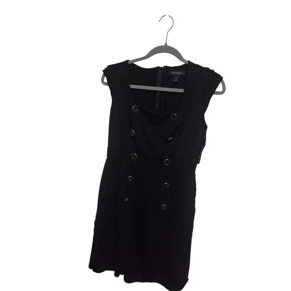 White House Black Market Black‎ Dress Button Detail Sleeveless Career - Picture 1 of 5